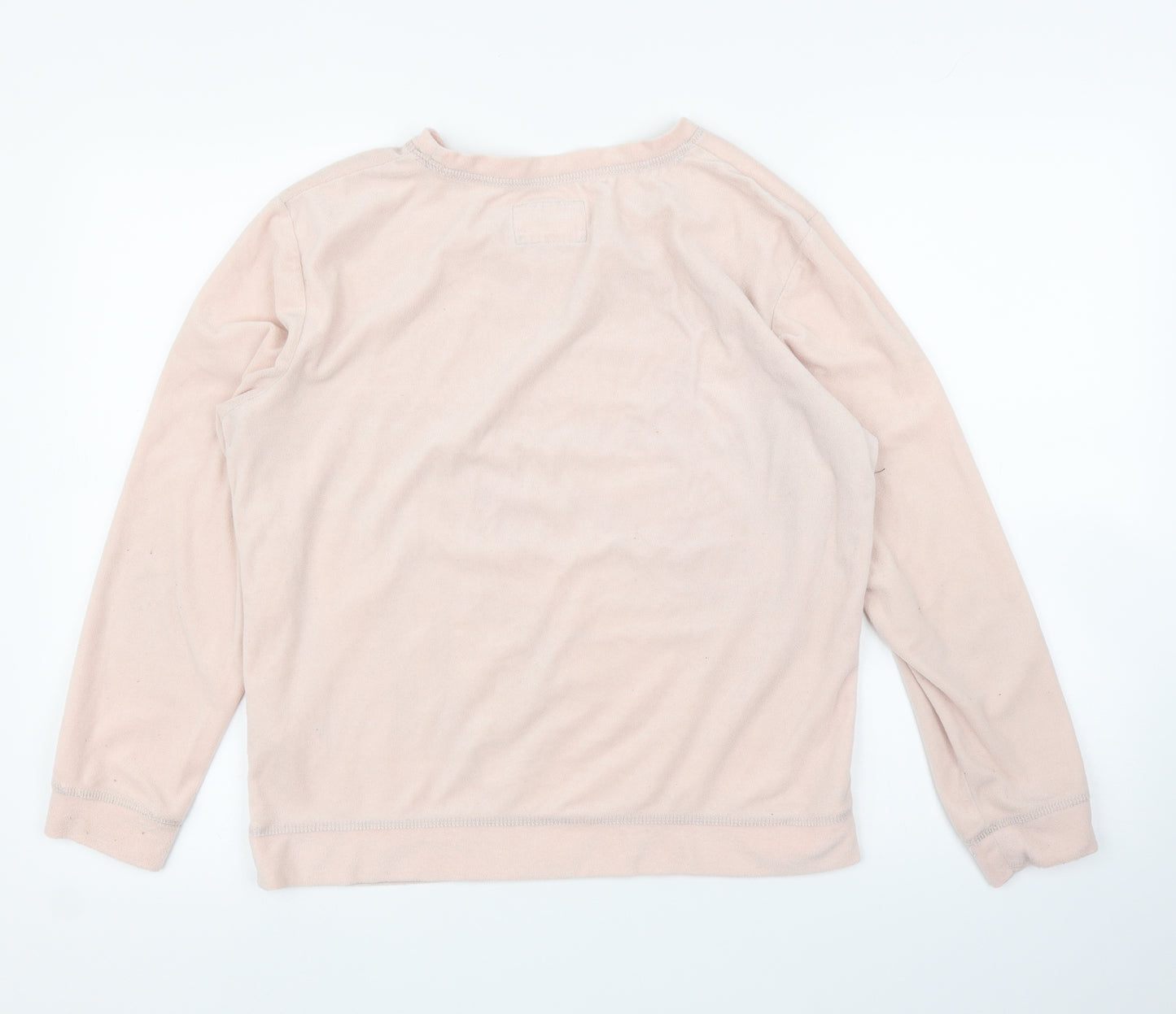 F&F Womens Pink Solid  Top Pyjama Top Size S