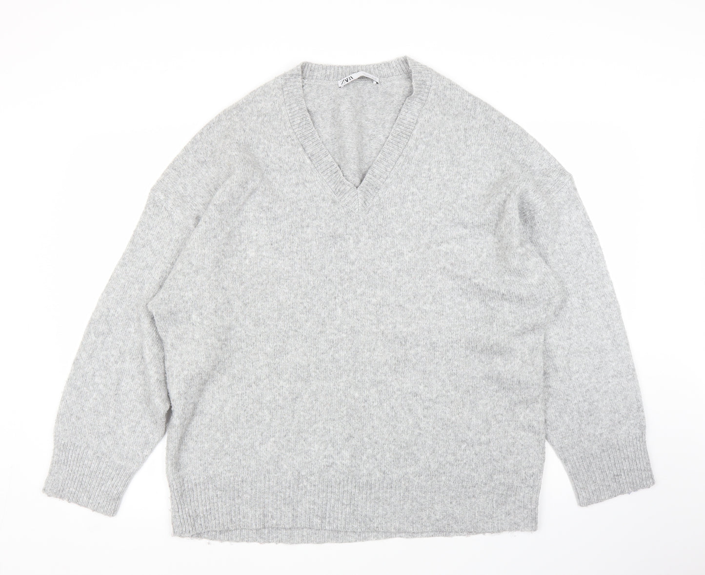 Zara Mens Grey   Pullover Jumper Size L