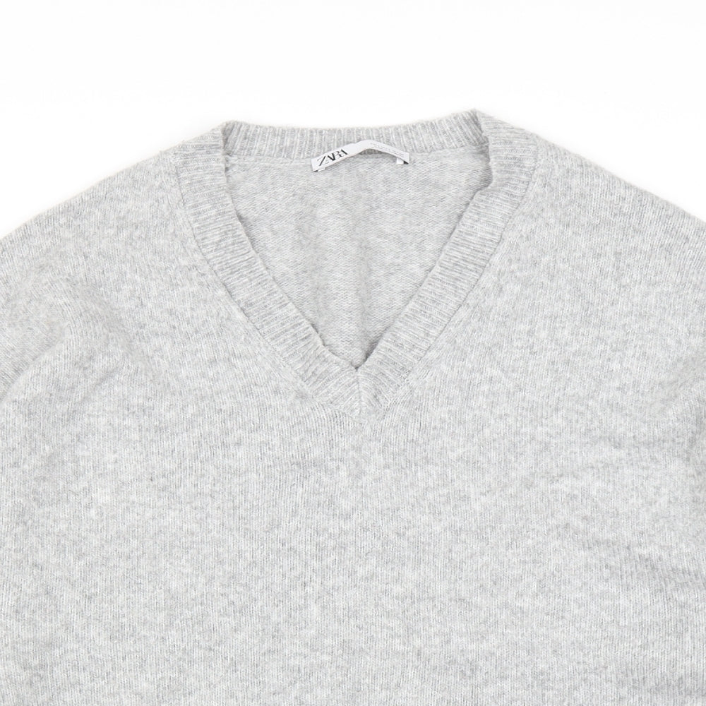 Zara Mens Grey   Pullover Jumper Size L