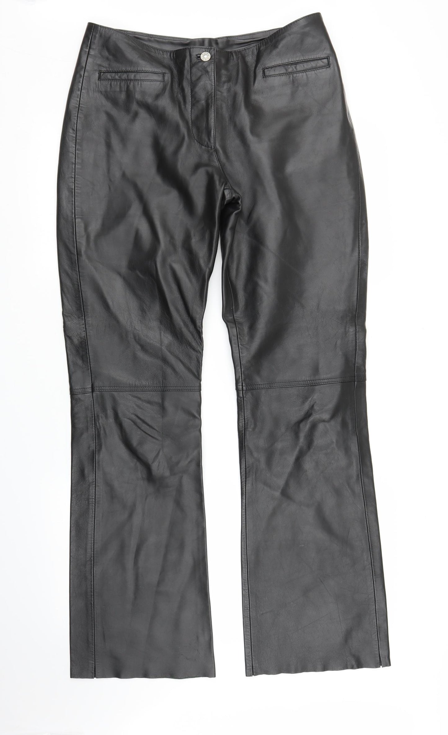 Authentic Clothing Company Womens Black   Trousers  Size 12 L31 in