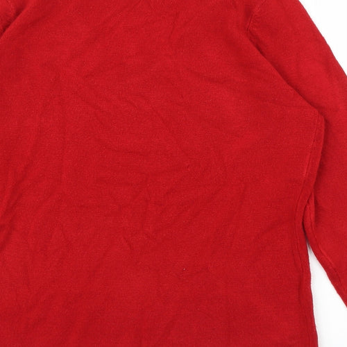 BM Womens Red   Pullover Jumper Size S