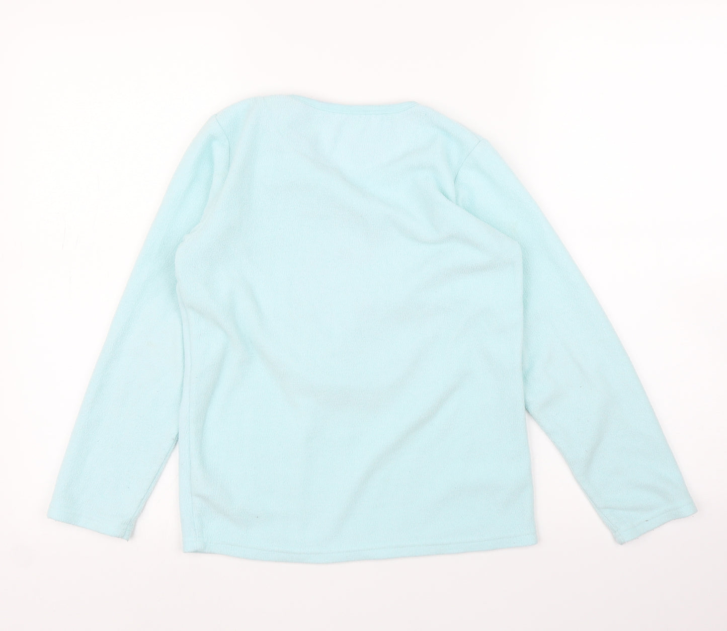 Primark Girls Blue  Fleece Top Pyjama Top Size 10-11 Years  - Unicorn
