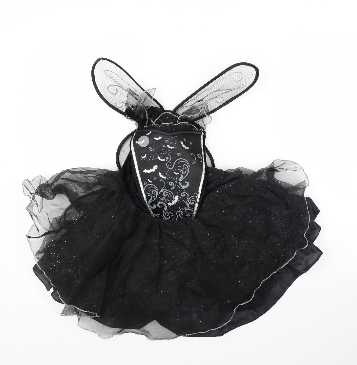 George Girls Black   Tutu Dress  Size 3-4 Years  - Fancy Dress, Bat