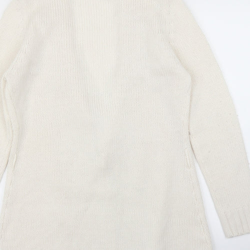 Evie Womens White   Cardigan Jumper Size 14