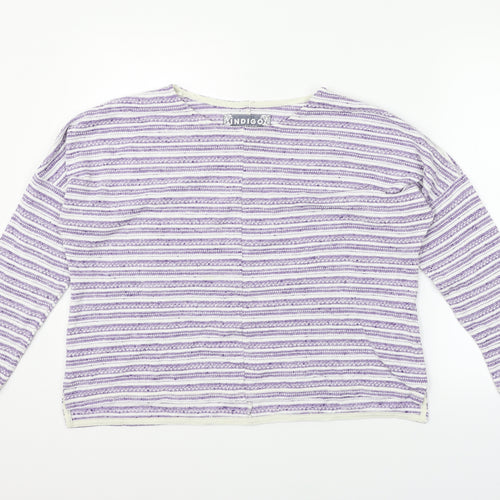 Marks and Spencer Womens Purple Striped  Pullover Jumper Size 12