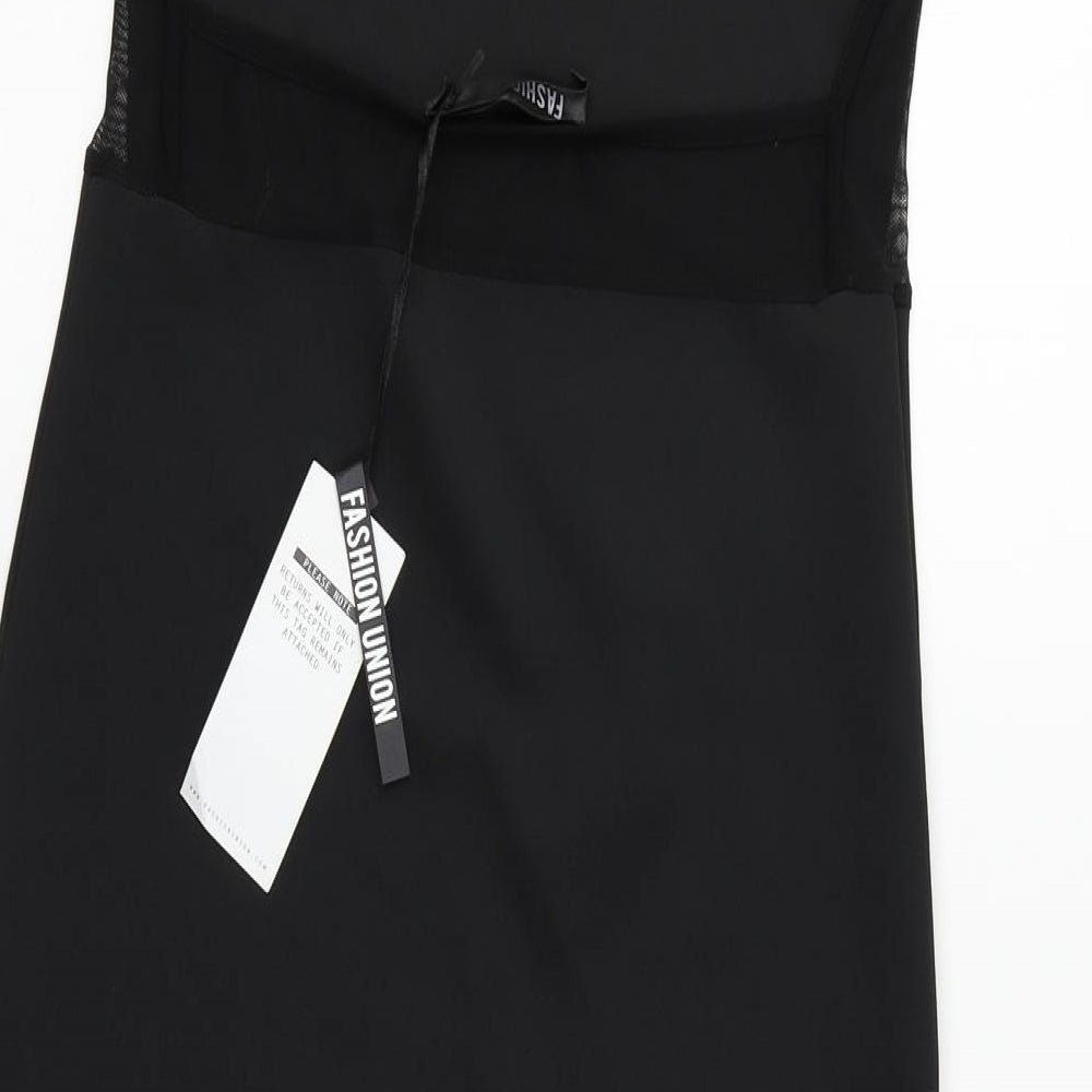 Fashion Union Womens Black   Fit & Flare  Size 10