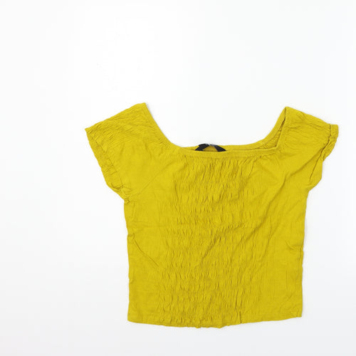 New Look Girls Yellow   Basic Blouse Size 14-15 Years