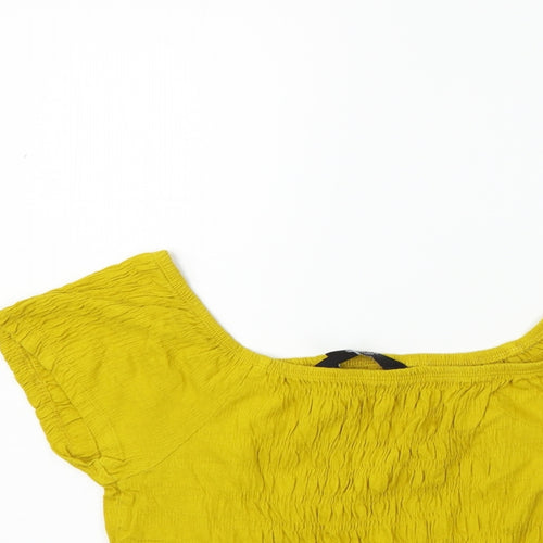 New Look Girls Yellow   Basic Blouse Size 14-15 Years