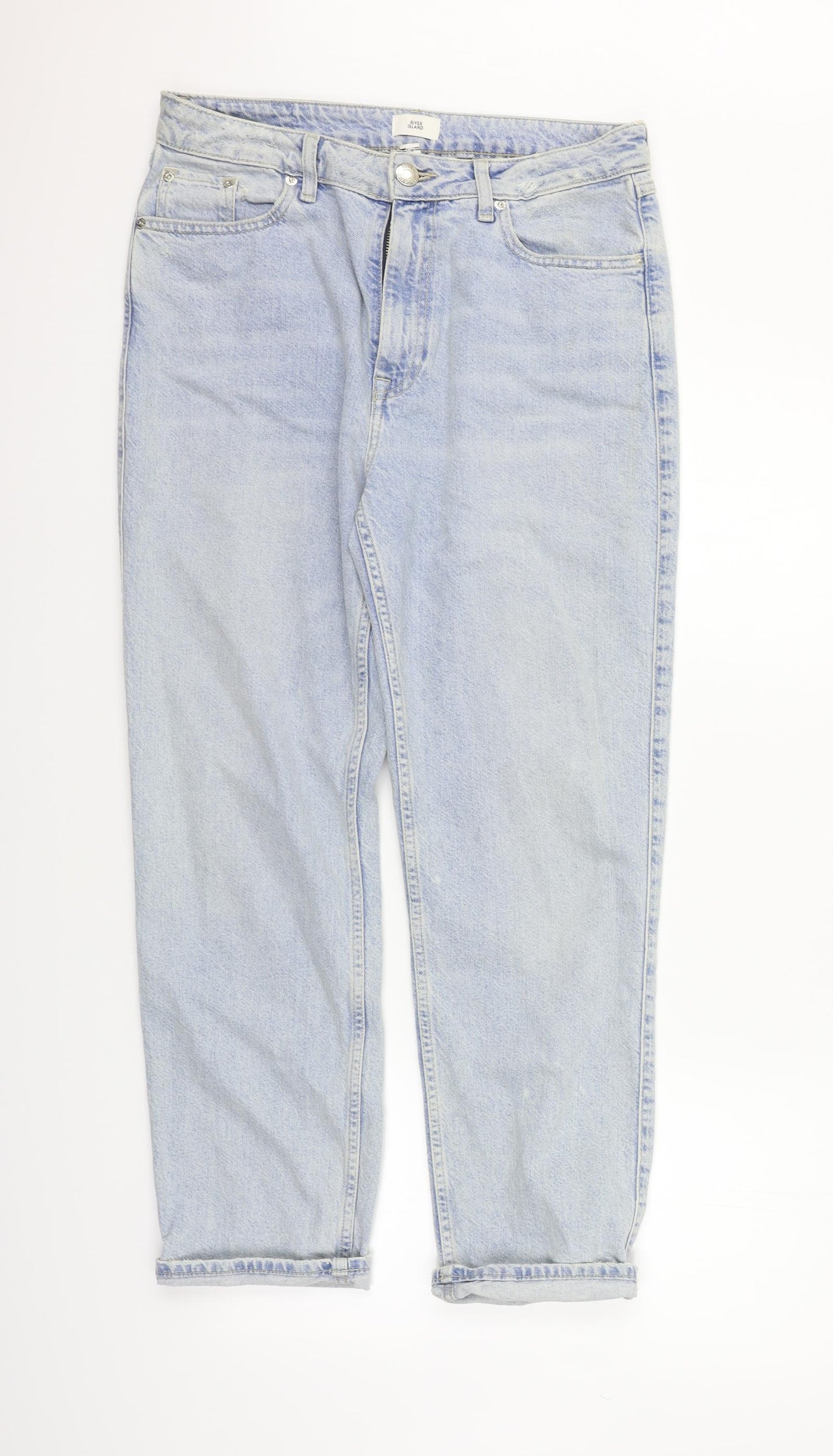 River Island Womens Black   Straight Jeans Size 14 L26 in