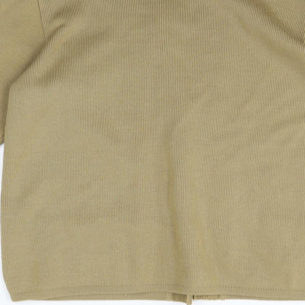 GRAZIA Womens Beige Houndstooth  Cardigan Jumper Size XL