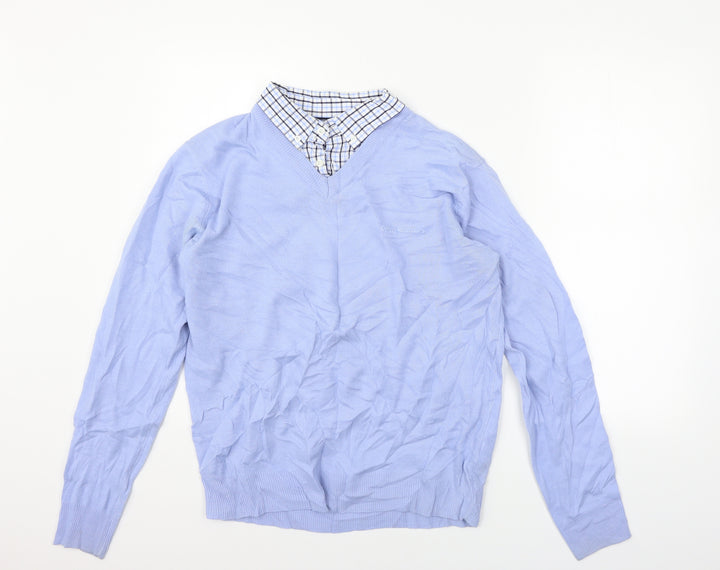 Pierre Cardin` Womens Blue Basic T-Shirt Size M - washable marks