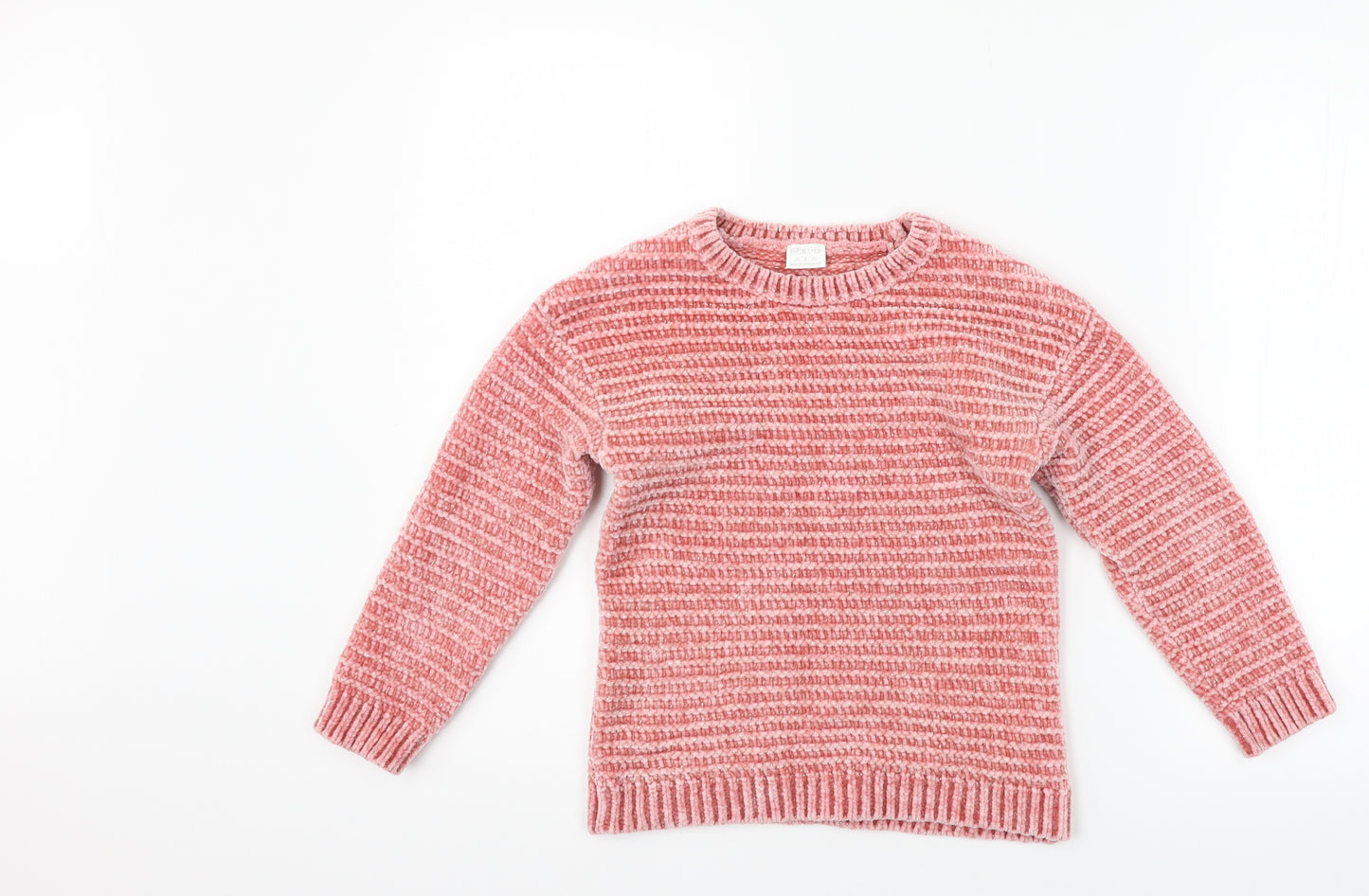 F&F Girls Pink   Pullover Jumper Size 6-7 Years