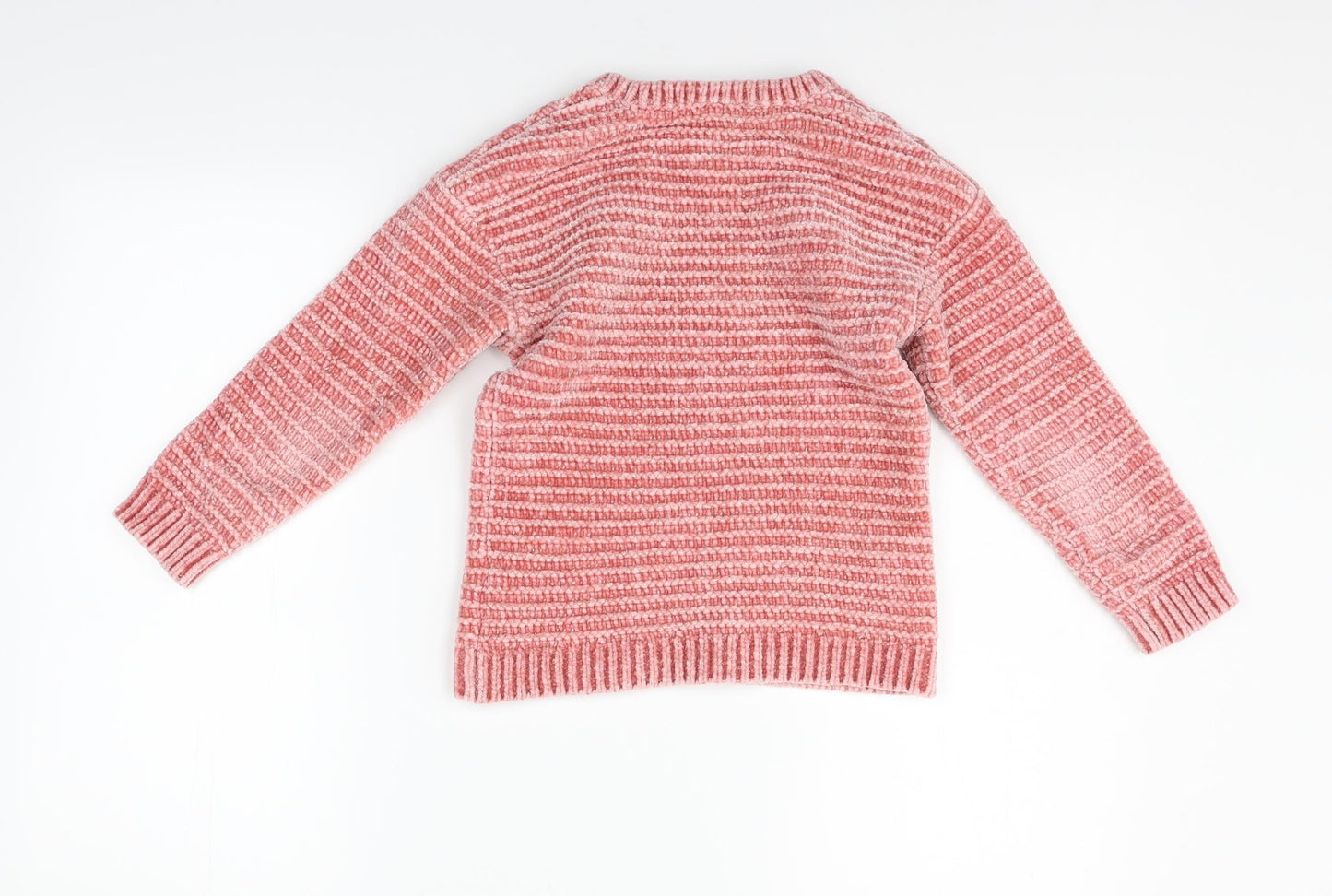 F&F Girls Pink   Pullover Jumper Size 6-7 Years