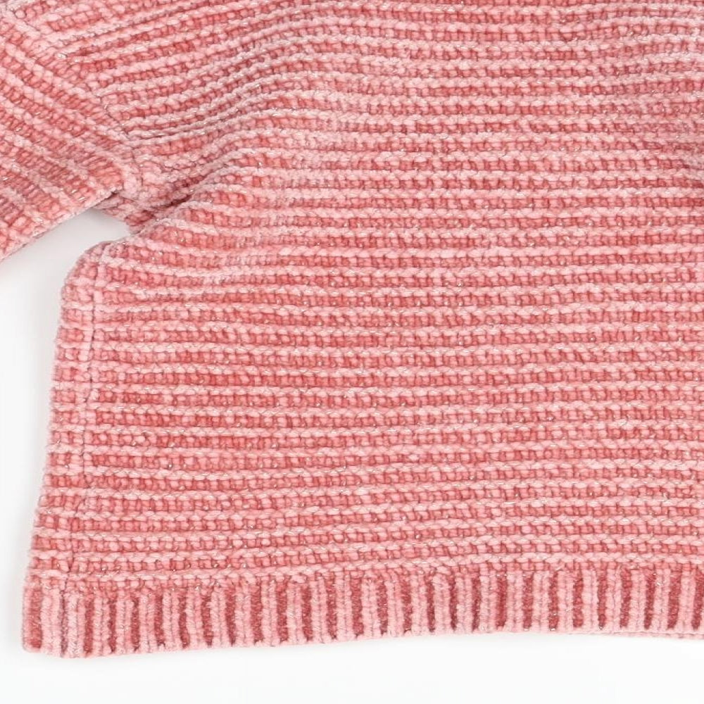 F&F Girls Pink   Pullover Jumper Size 6-7 Years