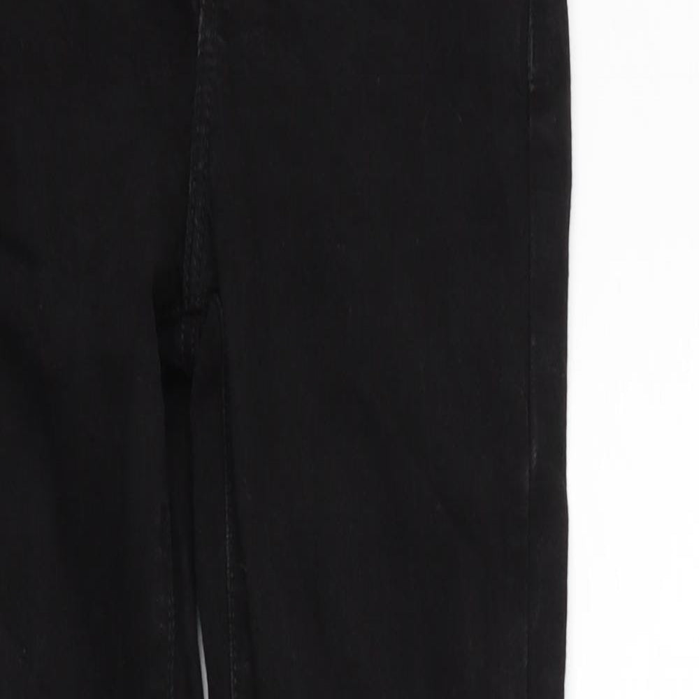 River Island Girls Black   Straight Jeans Size 9 Years - jewl detail