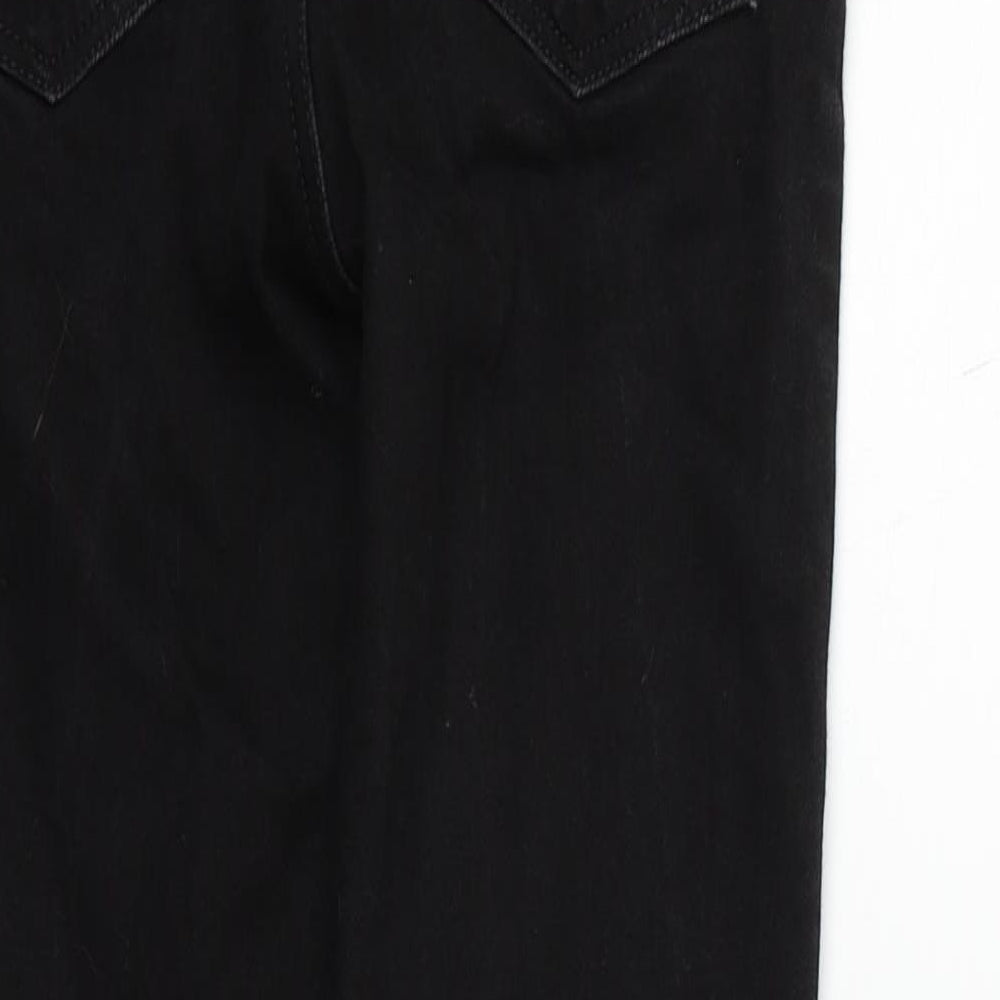 River Island Girls Black   Straight Jeans Size 9 Years - jewl detail