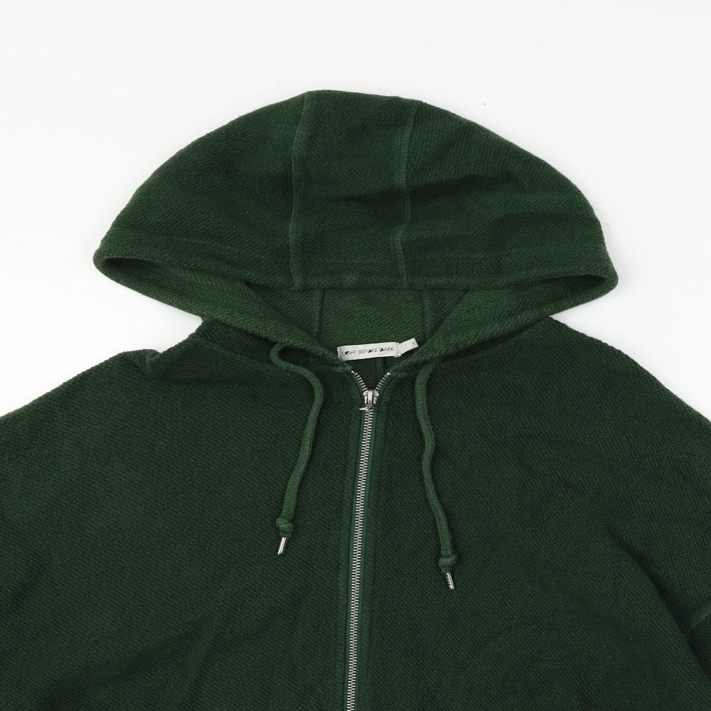 Light Before Dark Womens Green   Cardigan Hoodie Size S