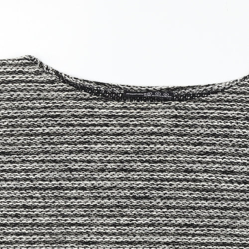 Atmosphere Womens Grey Houndstooth  Pullover Jumper Size M