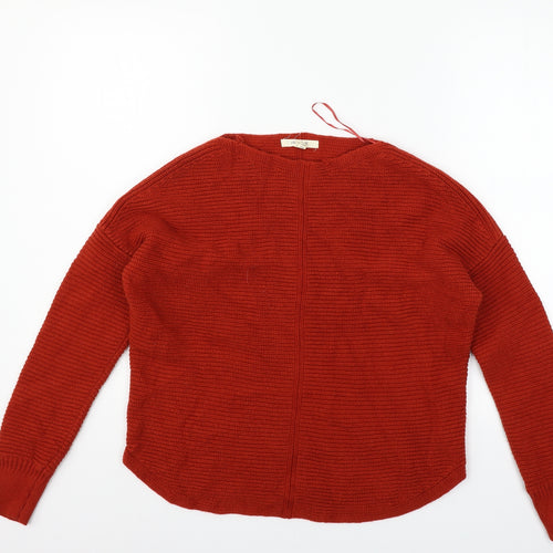 White Stuff Womens Orange   Pullover Jumper Size 8