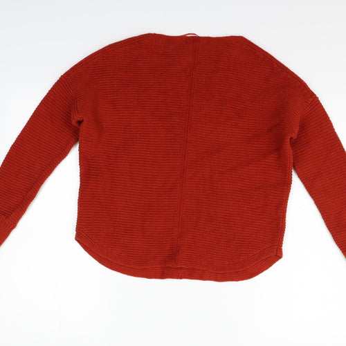 White Stuff Womens Orange   Pullover Jumper Size 8