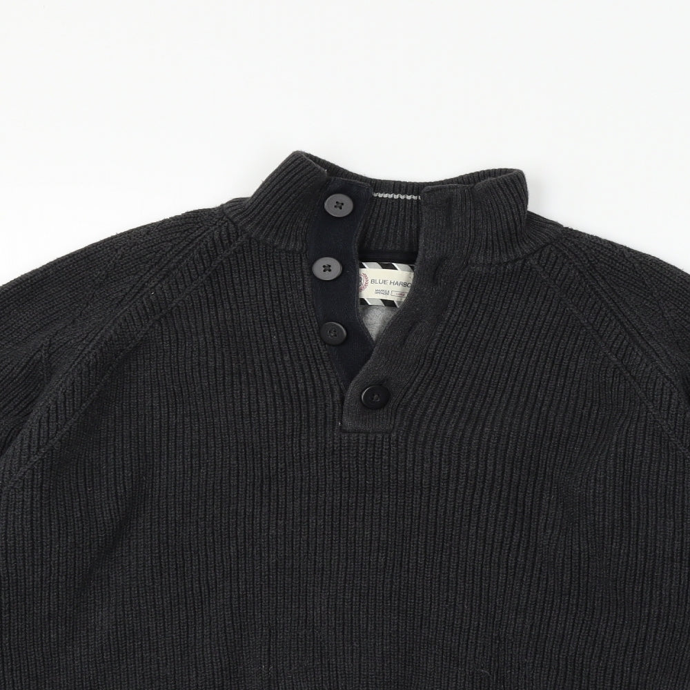 Blue Harbour Womens Black   Pullover Jumper Size L