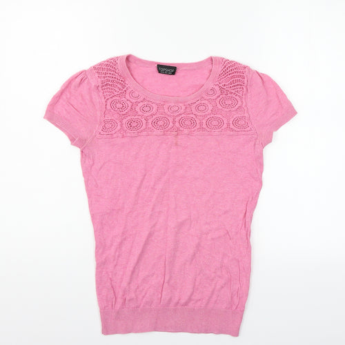 Topshop Womens Pink   Pullover Jumper Size 10