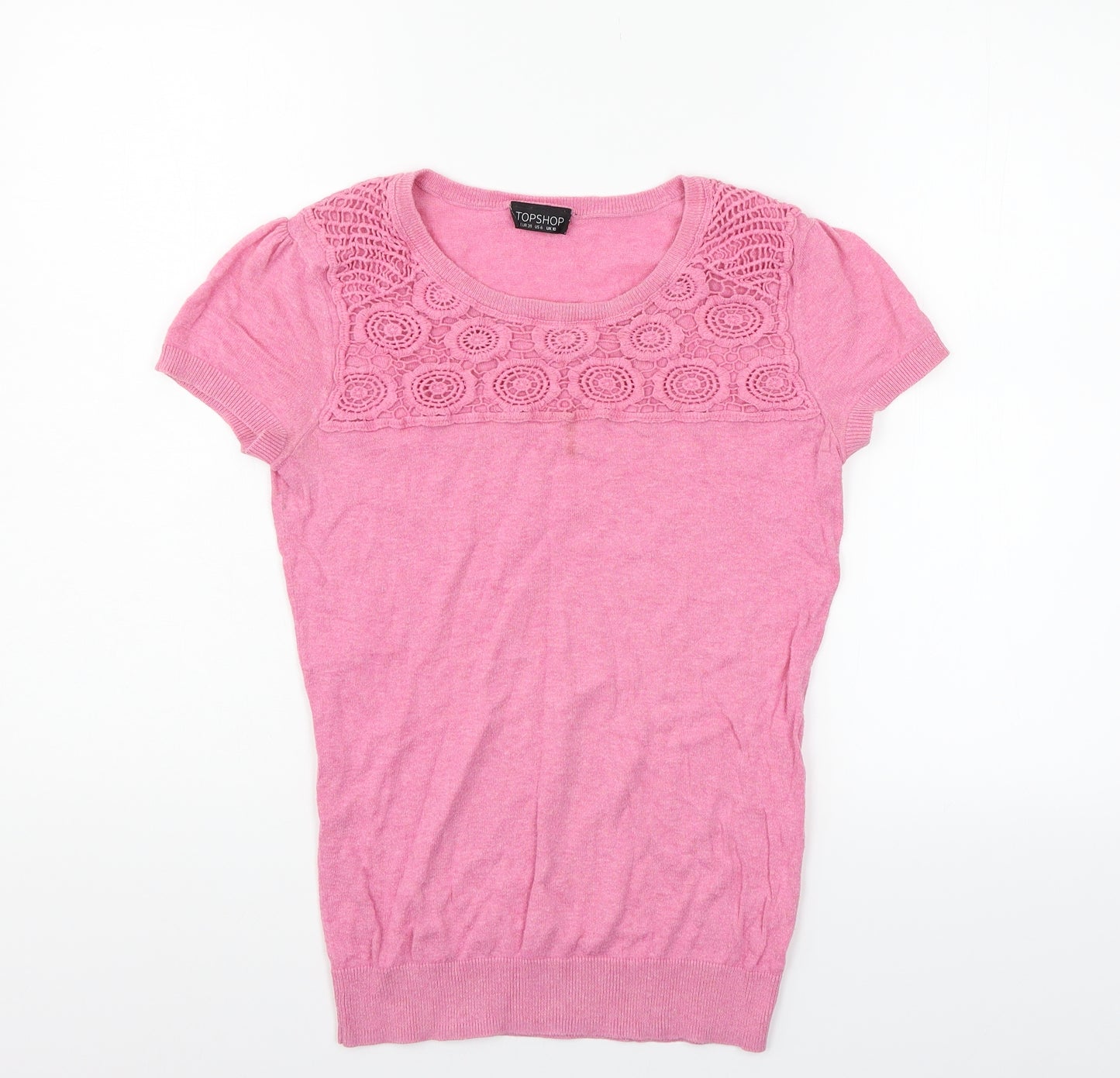 Topshop Womens Pink   Pullover Jumper Size 10