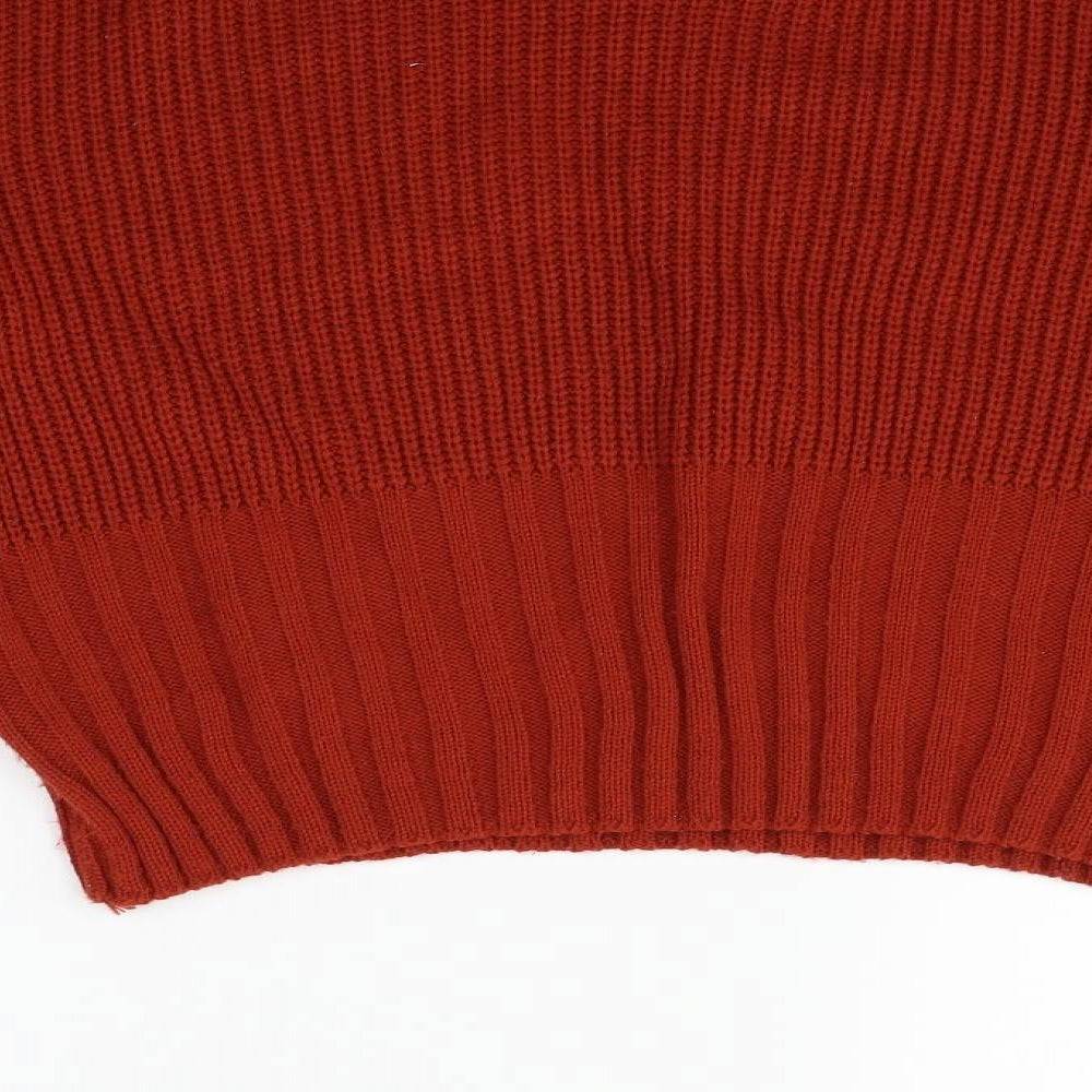 Nasty Gal  Womens Orange   Pullover Jumper Size M  - washable mark on bottom