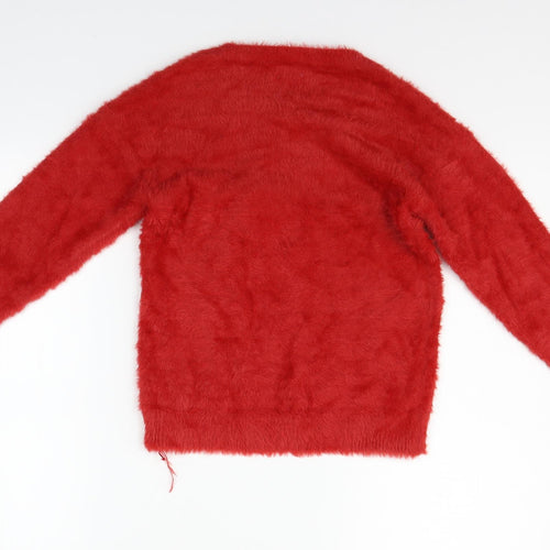 F&F Girls Silver   Pullover Jumper Size 9-10 Years  - CHRISTMAS