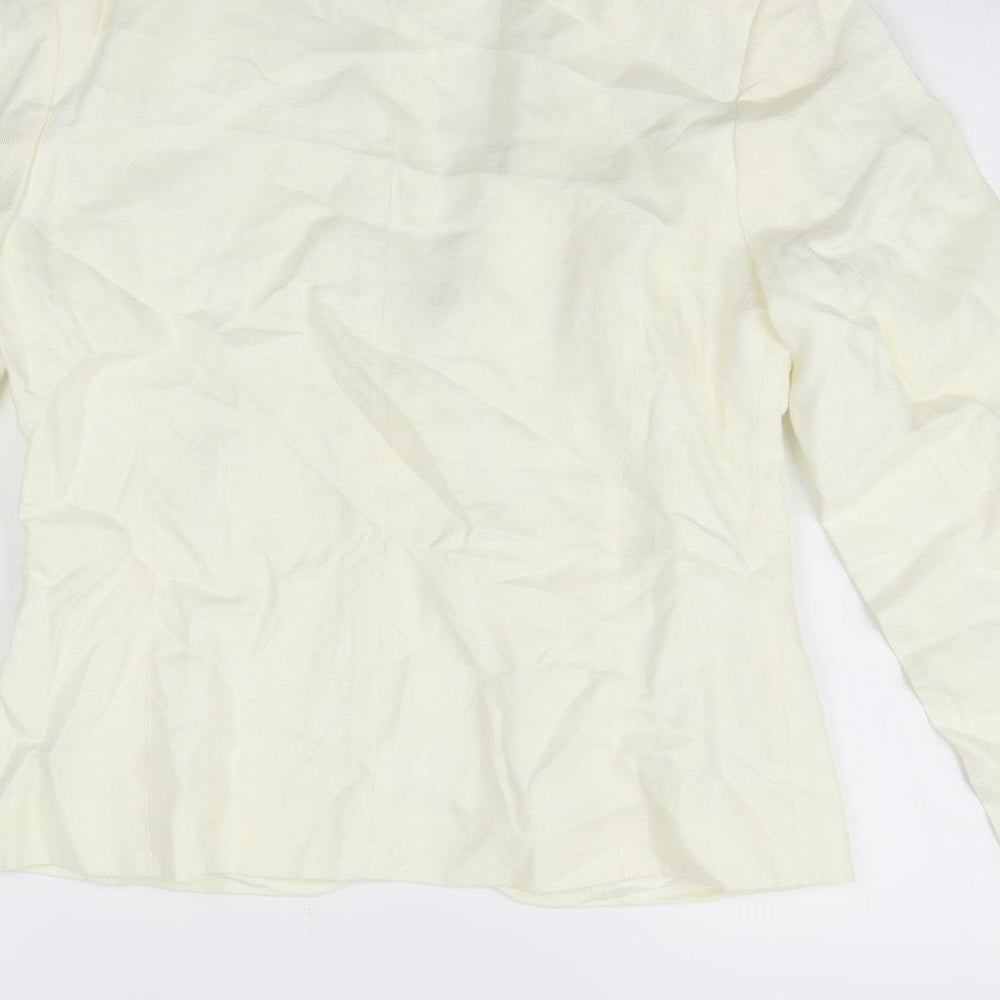 Laura Ashley Womens White   Jacket Blazer Size 10