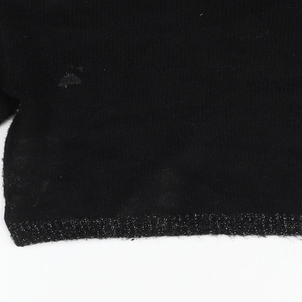 George Girls Black   Pullover Jumper Size 8-9 Years  - Sequin detail