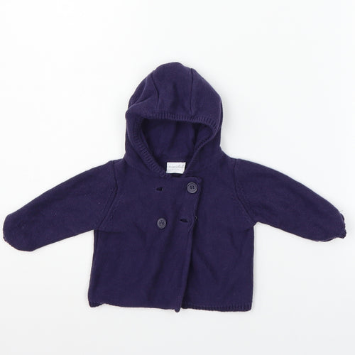 Mini Club Girls Blue   Cardigan Jumper Size 0-3 Months