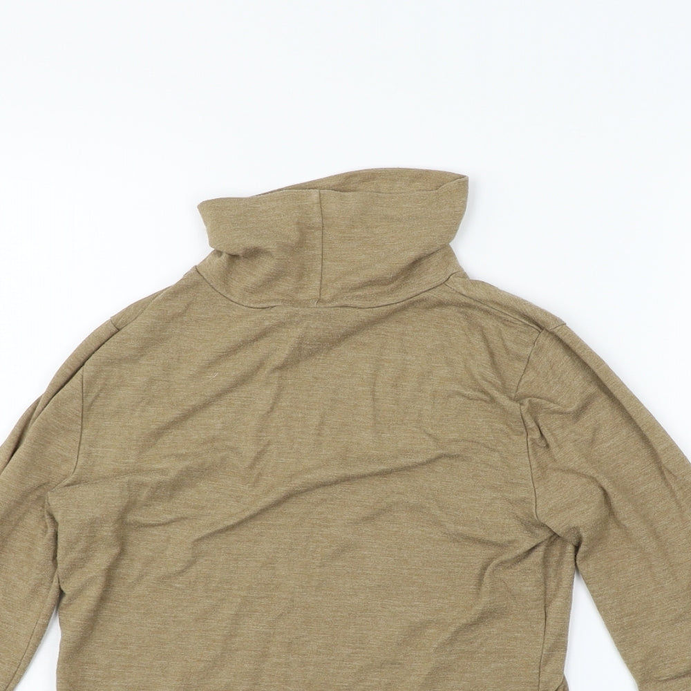 Warehouse Womens Beige   Basic T-Shirt Size 10
