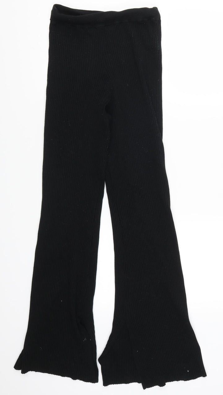 Topshop Womens Black Trousers Size S L31 in