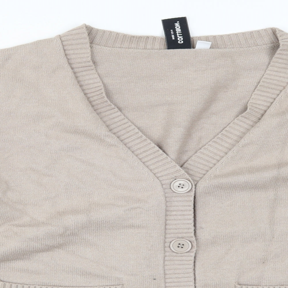 COLLUSION Womens Beige   Cardigan Jumper Size 10