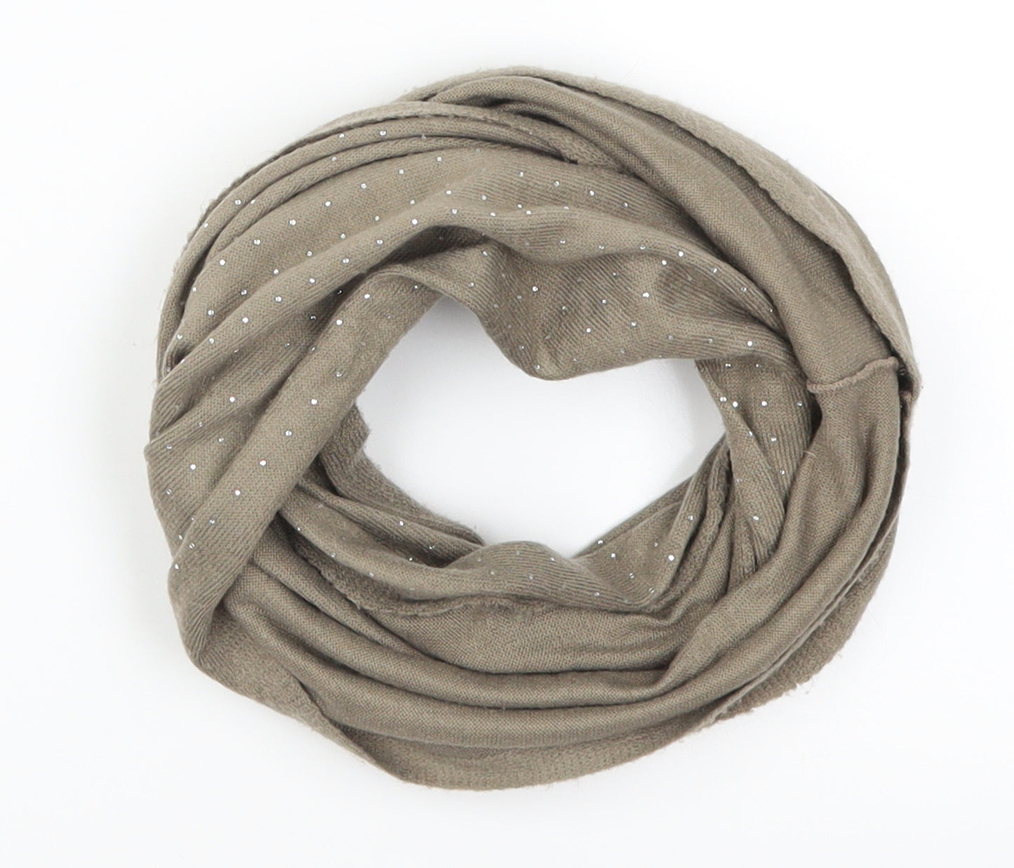 Preworn Womens Brown Polka Dot   Scarf   - Snood
