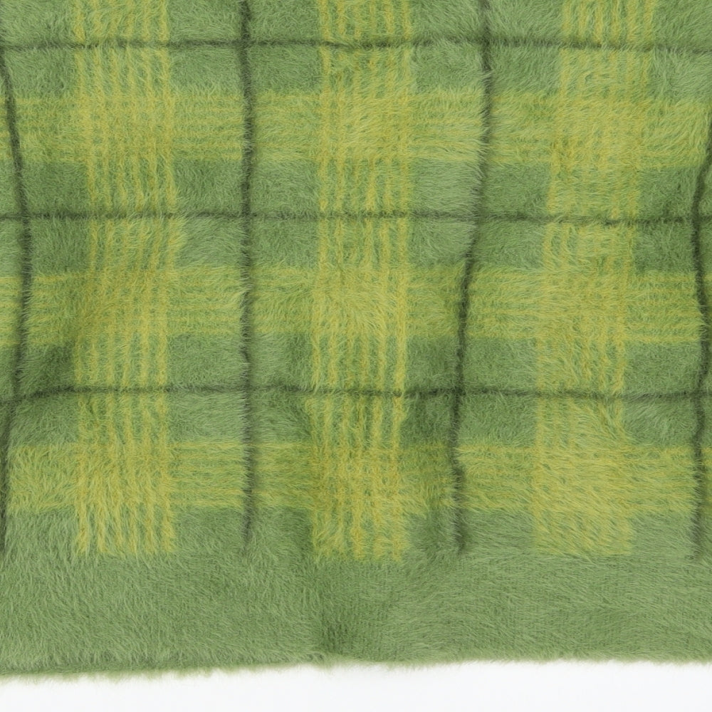UNIF Womens Green Check  Cardigan Jumper Size S