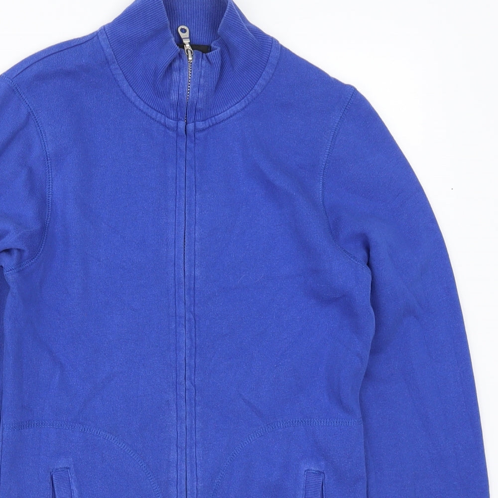 George Womens Blue   Full Zip Sweatshirt Size 8