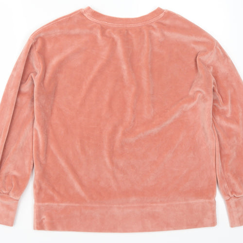 George Womens Pink Solid  Top Pyjama Top Size 8
