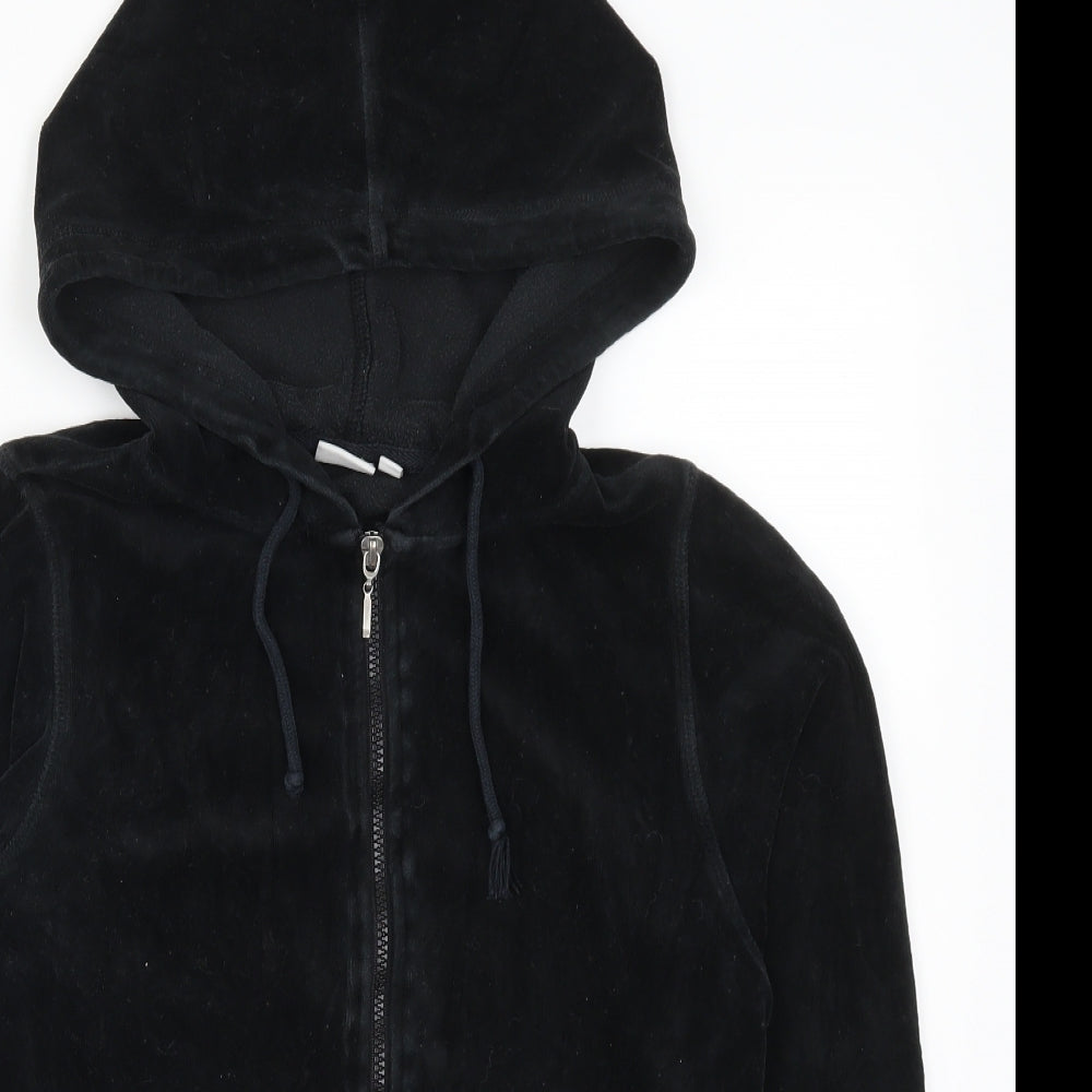 Ethel Austin Girls Black   Full Zip Hoodie Size 12-13 Years