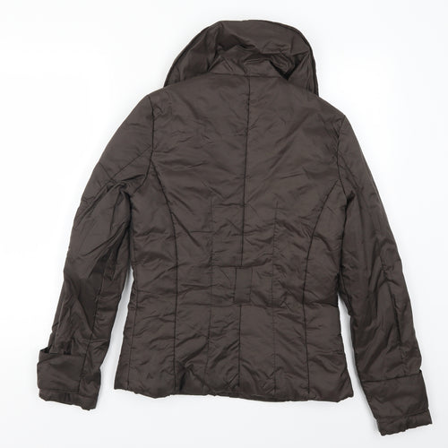 New Look Womens Brown   Quilted Coat Size 10