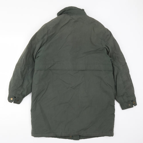 Classics Womens Green   Overcoat Coat Size 14