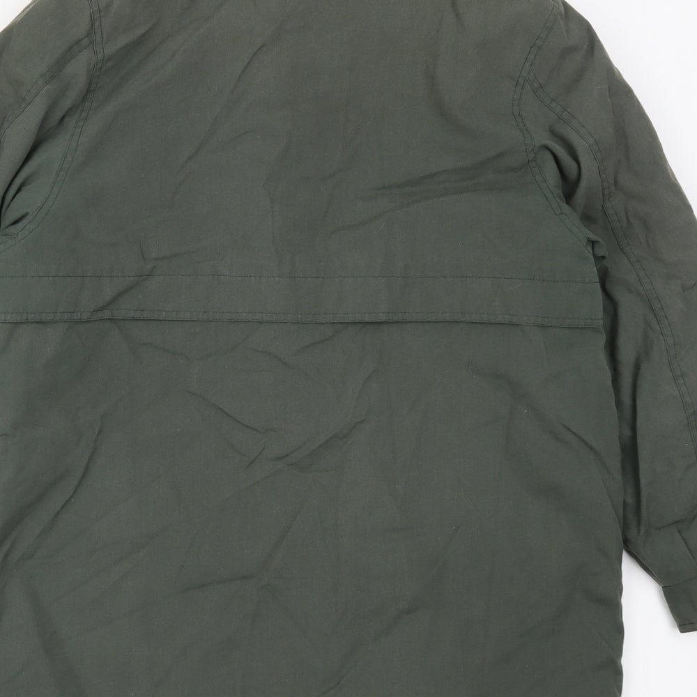 Classics Womens Green   Overcoat Coat Size 14