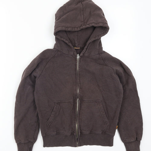 SCOUT Girls Brown   Full Zip Hoodie Size S