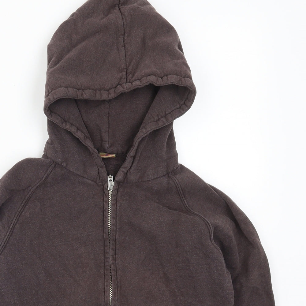 SCOUT Girls Brown   Full Zip Hoodie Size S