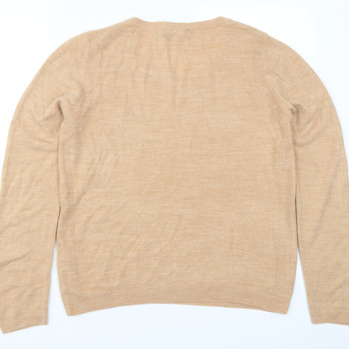 Marks and Spencer Womens Beige   Pullover Jumper Size 12