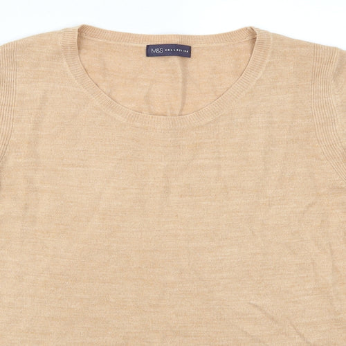 Marks and Spencer Womens Beige   Pullover Jumper Size 12