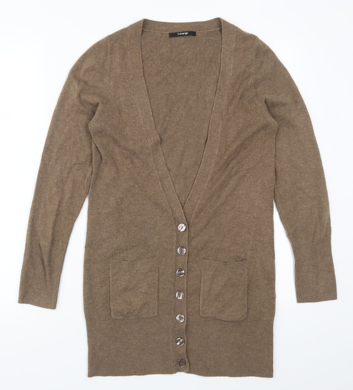 George Womens Brown   Cardigan Jumper Size 12