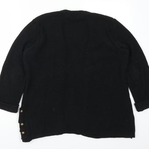 Blackline Womens Black   Cardigan Jumper Size S