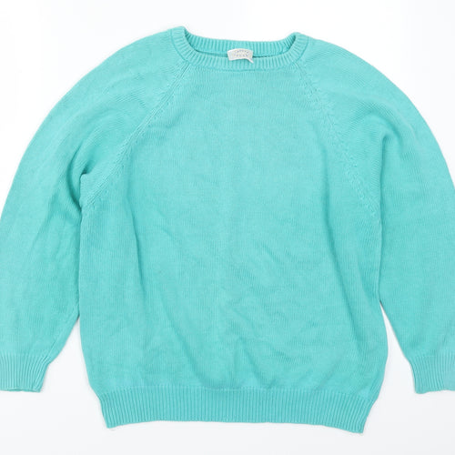 Casual Club Womens Blue   Pullover Jumper Size M
